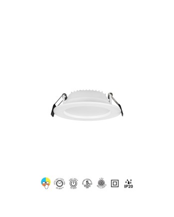 NASAO * EMPOTRABLE LED CCT 12W BLANCO
